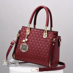 Geometric Pattern Shoulder Bag Stylish Crossbody Bag