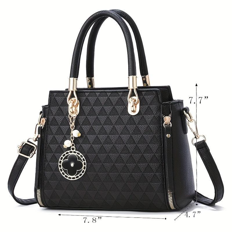 Geometric Pattern Shoulder Bag Stylish Crossbody Bag