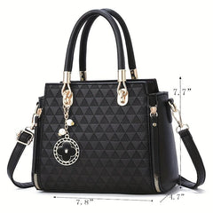 Geometric Pattern Shoulder Bag Stylish Crossbody Bag