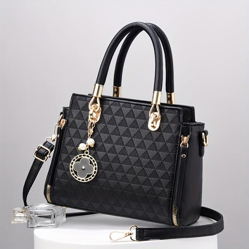 Geometric Pattern Shoulder Bag Stylish Crossbody Bag
