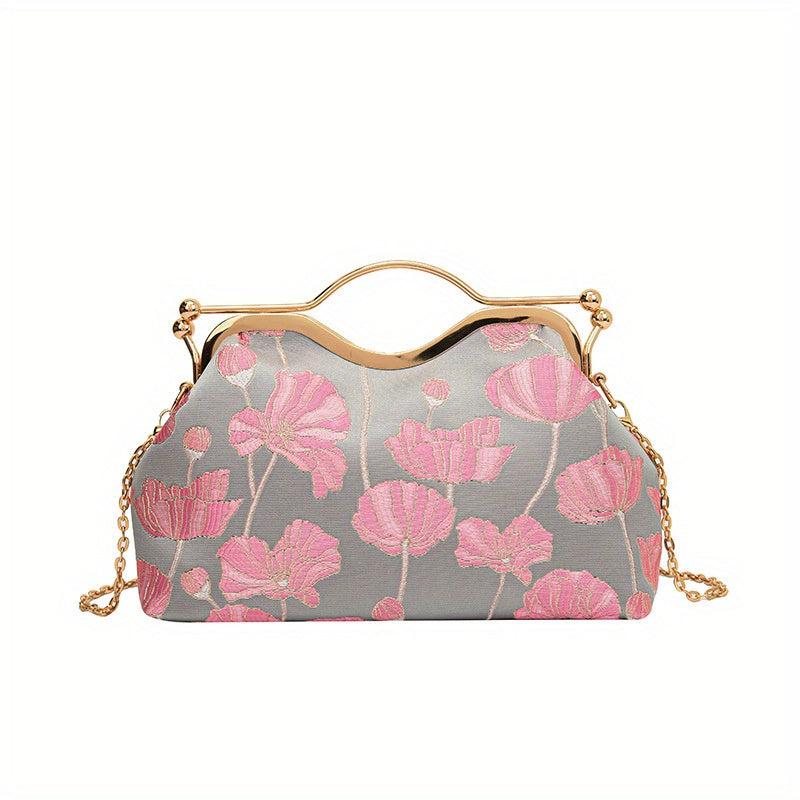 Butterfly Embroidered Handbag Chinese Style Vintage Chain Crossbody Bag