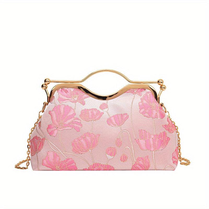 Butterfly Embroidered Handbag Chinese Style Vintage Chain Crossbody Bag