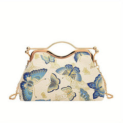 Butterfly Embroidered Handbag Chinese Style Vintage Chain Crossbody Bag