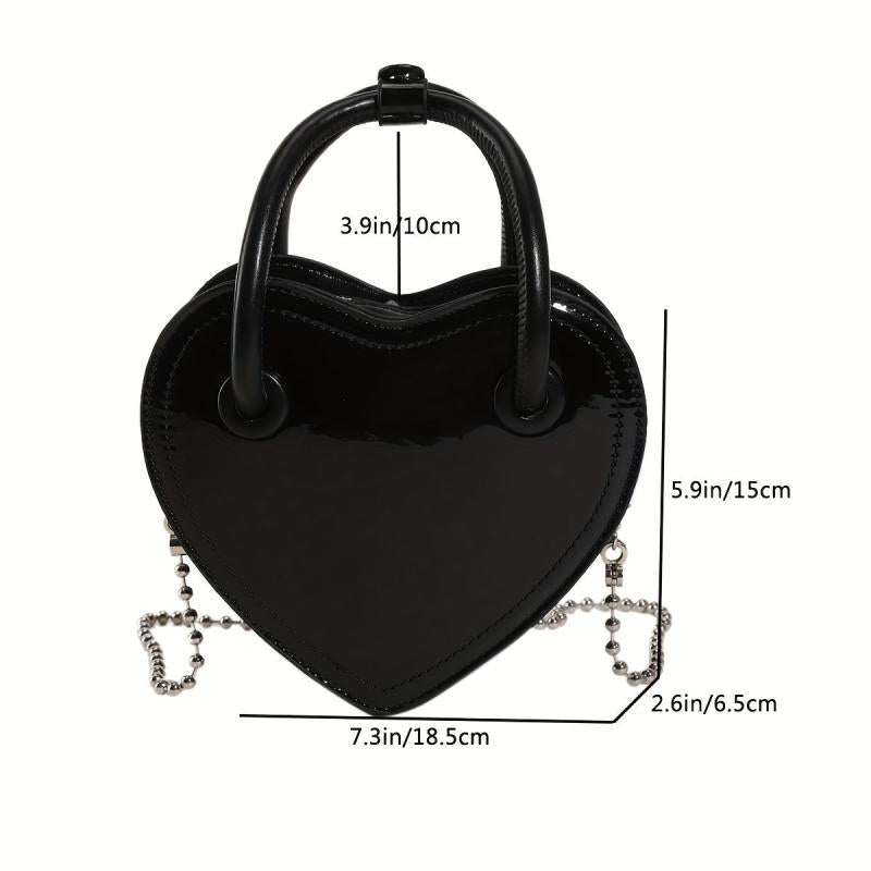 Heart Shaped Crossbody Tote Bag Women's Handbag & Shoulder Purse