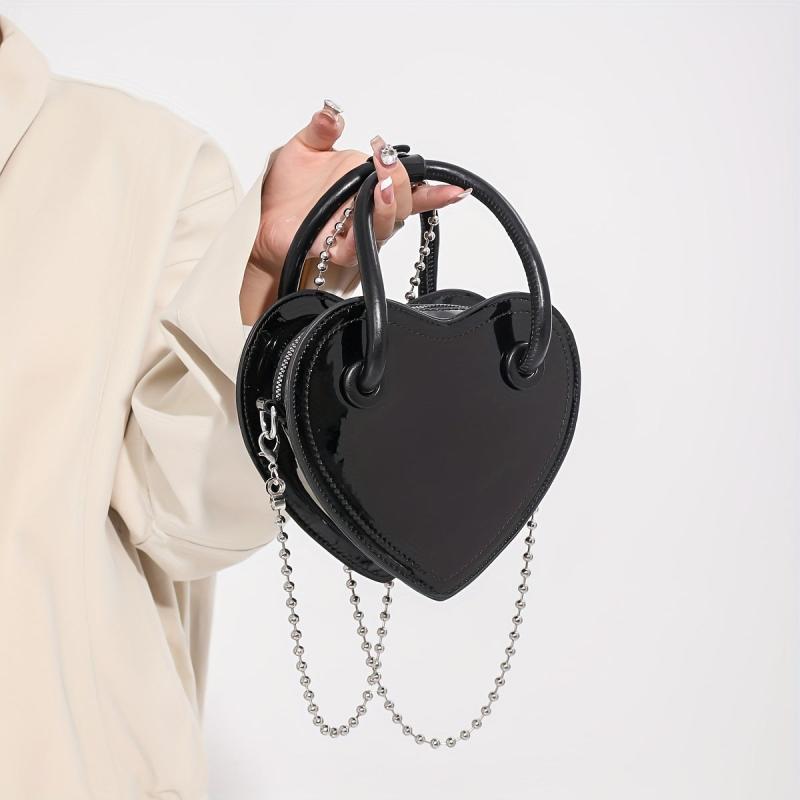Heart Shaped Crossbody Tote Bag Women's Handbag & Shoulder Purse