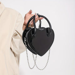 Heart Shaped Crossbody Tote Bag Women's Handbag & Shoulder Purse