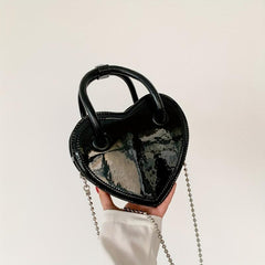 Heart Shaped Crossbody Tote Bag Women's Handbag & Shoulder Purse
