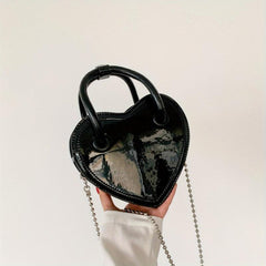 Heart Shaped Crossbody Tote Bag Women's Handbag & Shoulder Purse