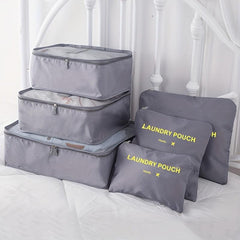 6 PCS Travel Storage Bag Sets Dustproof Organizer Clothes Bags