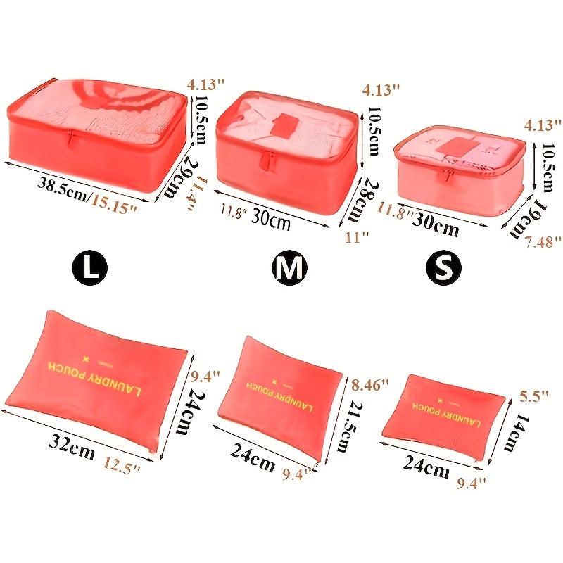 6 PCS Travel Storage Bag Sets Dustproof Organizer Clothes Bags