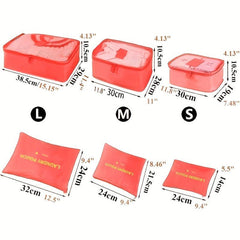 6 PCS Travel Storage Bag Sets Dustproof Organizer Clothes Bags