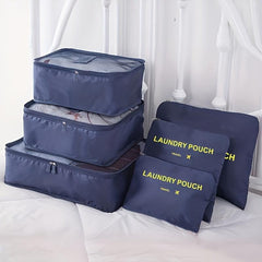 6 PCS Travel Storage Bag Sets Dustproof Organizer Clothes Bags