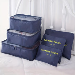 6 PCS Travel Storage Bag Sets Dustproof Organizer Clothes Bags