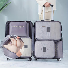 6 Pcs Luggage Packing Organizer Nylon Lightweight Handheld Packing Cubes