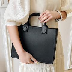 Minimalist Solid Satchel Bag Versatile Storage Handbag Lightweight Beach Bag
