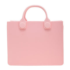 Minimalist Solid Satchel Bag Versatile Storage Handbag Lightweight Beach Bag