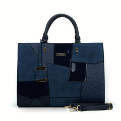 Large Capacity Tote Bag PU Leather Satchel Bag