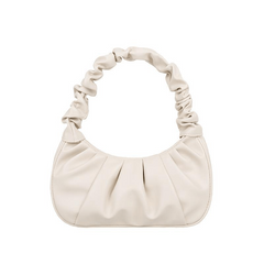 Cloud Ruched Handbag For Women Zipper Underarm Bag