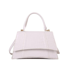 Crocodile Pattern Handbag Top Handle Purse Women's Crossbody Bag
