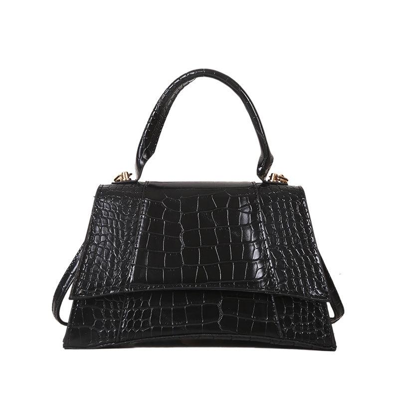 Crocodile Pattern Handbag Top Handle Purse Women's Crossbody Bag
