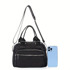 Quilted Handheld Crossbody Bag Lightweight Messenger Bag