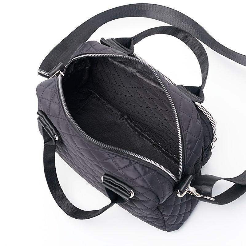 Quilted Handheld Crossbody Bag Lightweight Messenger Bag