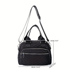 Quilted Handheld Crossbody Bag Lightweight Messenger Bag