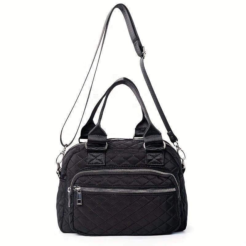 Quilted Handheld Crossbody Bag Lightweight Messenger Bag