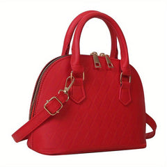 Argyle Embossed Crossbody Satchel Purse