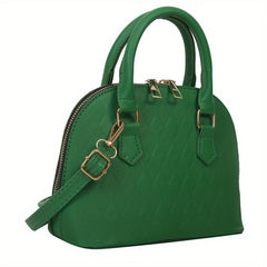 Argyle Embossed Crossbody Satchel Purse
