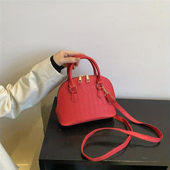 Argyle Embossed Crossbody Satchel Purse