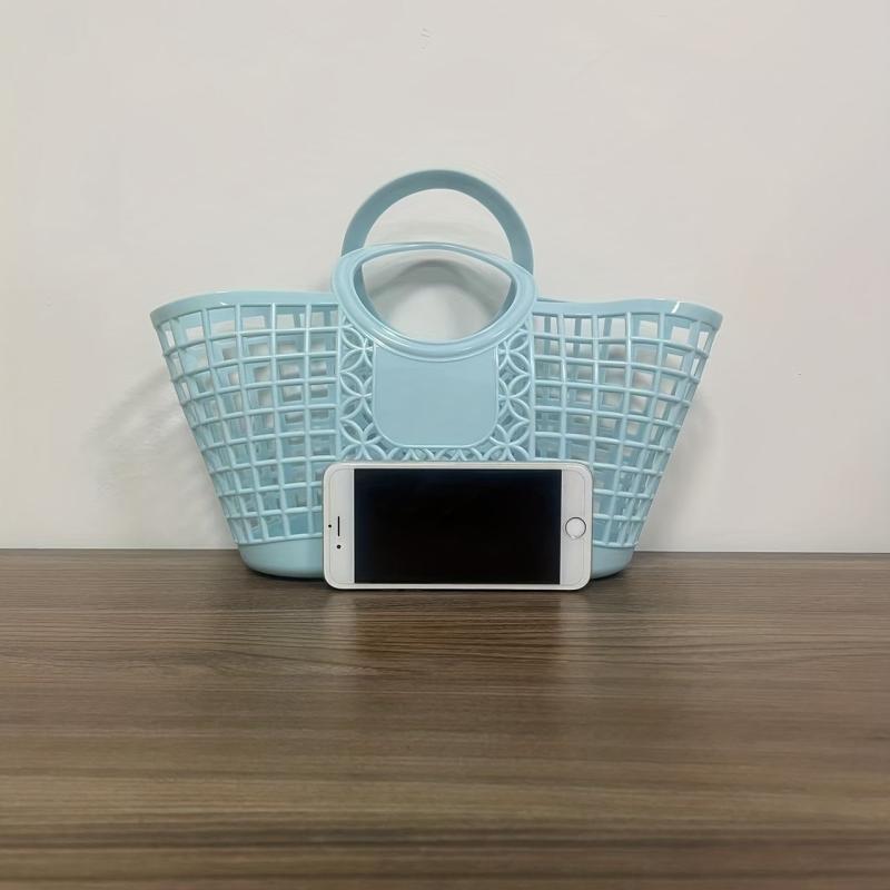 Versatile Hollow Handbag for Shopping and Storage