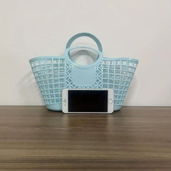 Versatile Hollow Handbag for Shopping and Storage