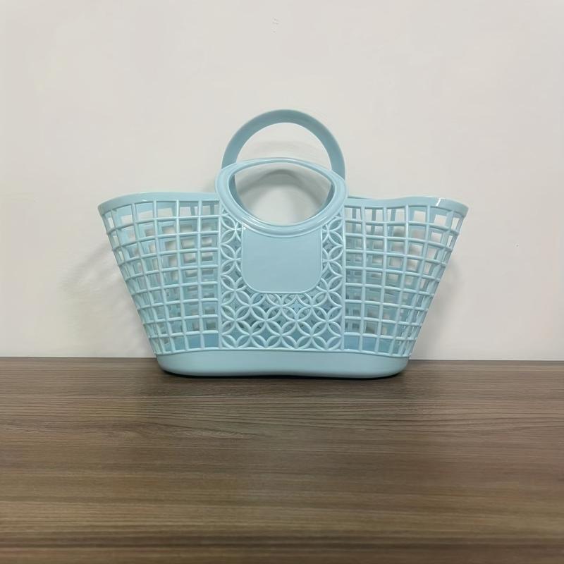 Versatile Hollow Handbag for Shopping and Storage