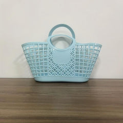 Versatile Hollow Handbag for Shopping and Storage