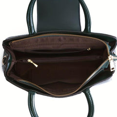 Crocodile Shoulder Bag Large Capacity Faux Leather Handbag