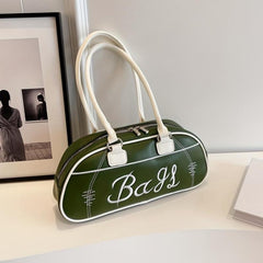 Vintage Letter Graphic Bag Women's Grunge Handbag