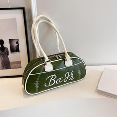Vintage Letter Graphic Bag Women's Grunge Handbag