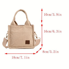 Mini Striped Satchel Tote Bag Lightweight Crossbody Bag