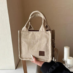 Mini Striped Satchel Tote Bag Lightweight Crossbody Bag