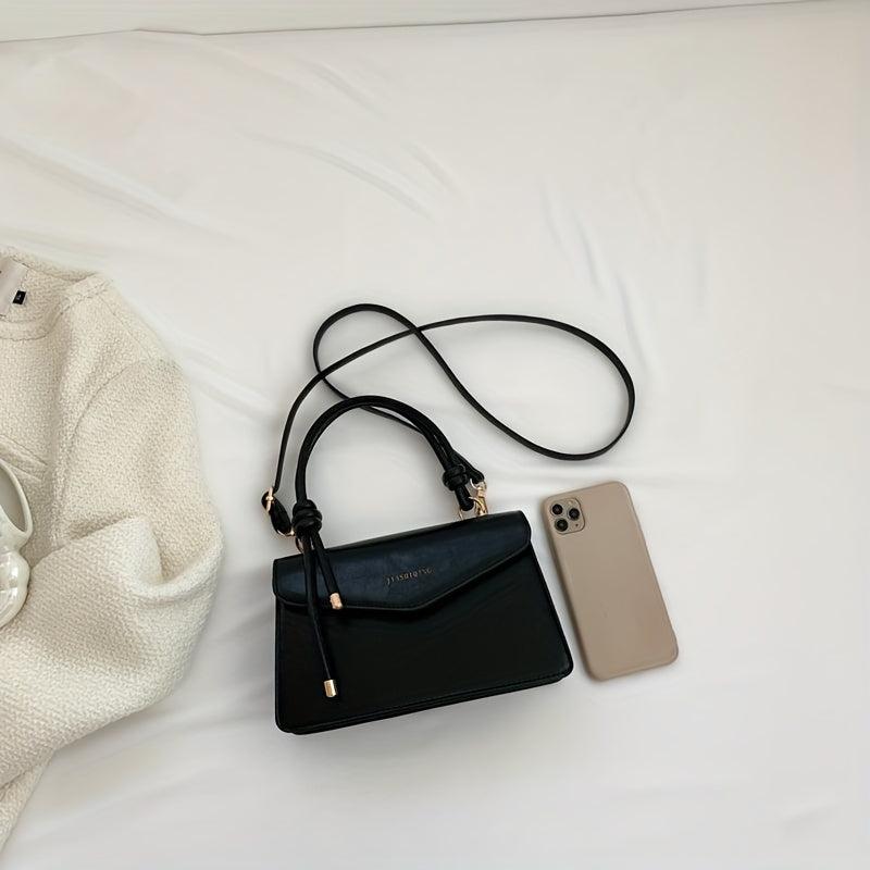 Chic Letter Graphic Handbag Small Square Crossbody Bag