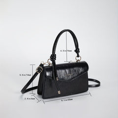 Chic Letter Graphic Handbag Small Square Crossbody Bag