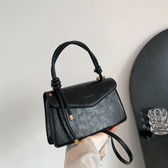 Chic Letter Graphic Handbag Small Square Crossbody Bag