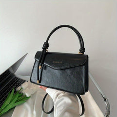 Chic Letter Graphic Handbag Small Square Crossbody Bag