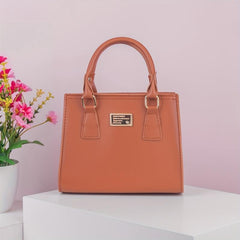 Classic Minimalist Solid Satchel Bag All Match Shoulder Bag Handbag