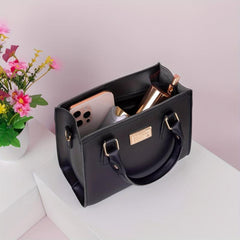 Classic Minimalist Solid Satchel Bag All Match Shoulder Bag Handbag