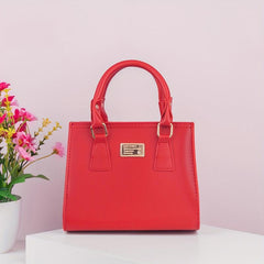 Classic Minimalist Solid Satchel Bag All Match Shoulder Bag Handbag