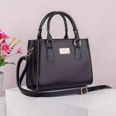 Classic Minimalist Solid Satchel Bag All Match Shoulder Bag Handbag