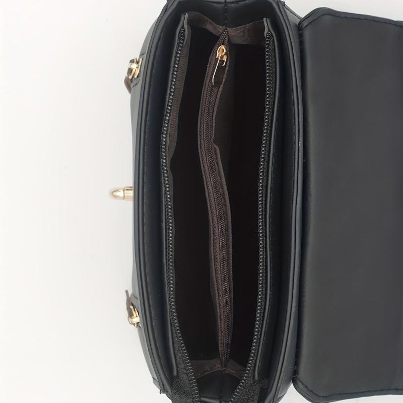 Classic Crocodile Embossed Satchel Bag