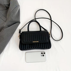 Textured Crossbody Bag Classic Shoulder Purse